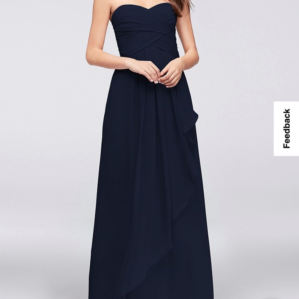David’s Bridal Bridesmaid Dress Sz 14 in Navy